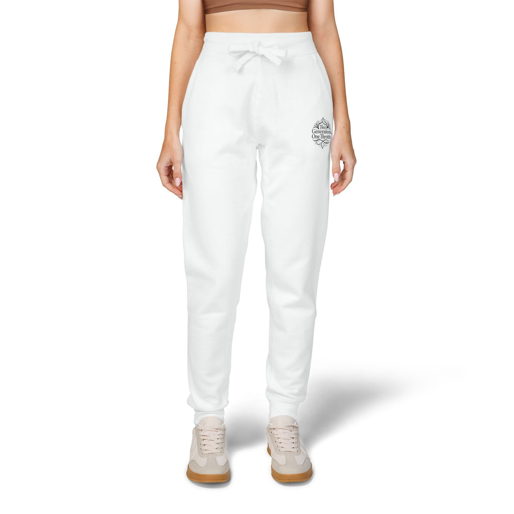 Embroidered Cozy Sweatpants — Minimal Script Logo Joggers