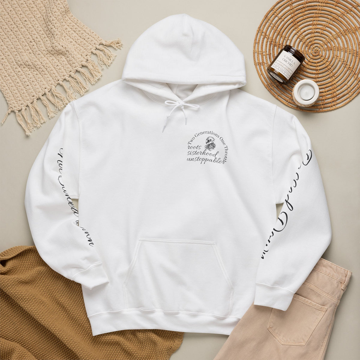 Two Generations One Throttle Hoodie | Motorcycle Mom Daughter Gift | Women Who Ride Sweatshirt | Biker Sisterhood Apparel | Passed Down Not Slowed Down