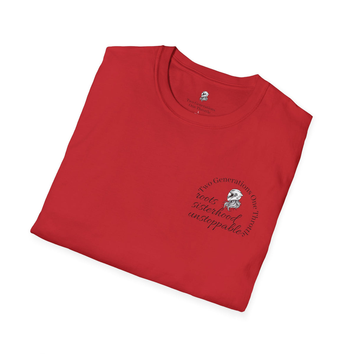 Two Generations One Throttle T-Shirt | Motorcycle Mom Daughter Gift | Women Who Ride Tee | Biker Sisterhood Graphic Shirt | Passed Down Not Slowed Down