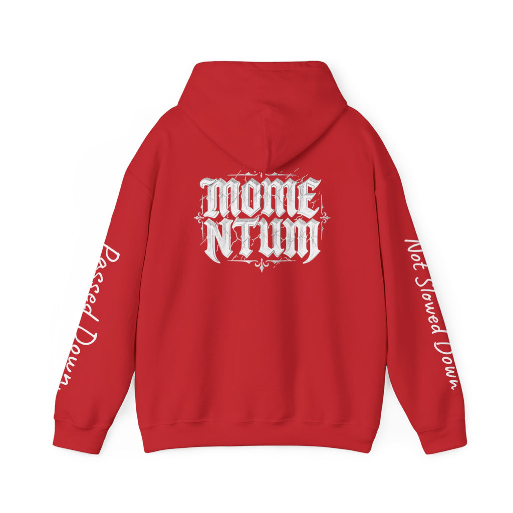 Momentum Hoodie | Motorcycle Brotherhood Sweatshirt | Passed Down Never Slowed Down | Biker Dad Son Gift | Men's Moto Streetwear Hoodie