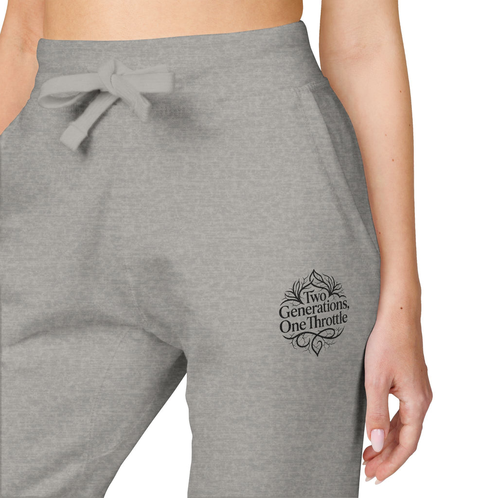 Embroidered Cozy Sweatpants — Minimal Script Logo Joggers