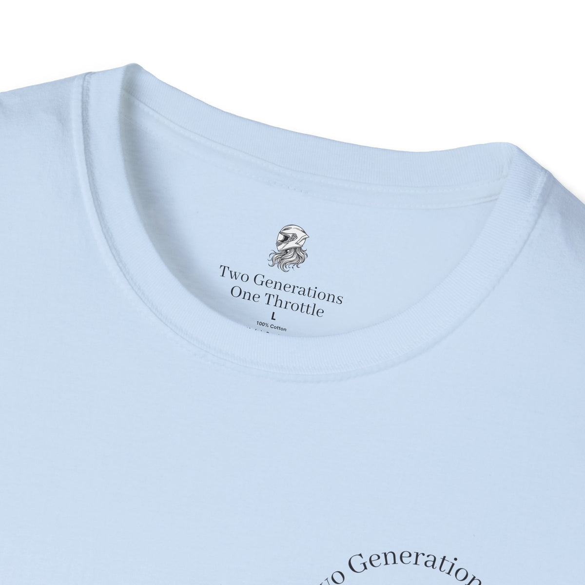 Two Generations One Throttle T-Shirt | Motorcycle Mom Daughter Gift | Women Who Ride Tee | Biker Sisterhood Graphic Shirt | Passed Down Not Slowed Down