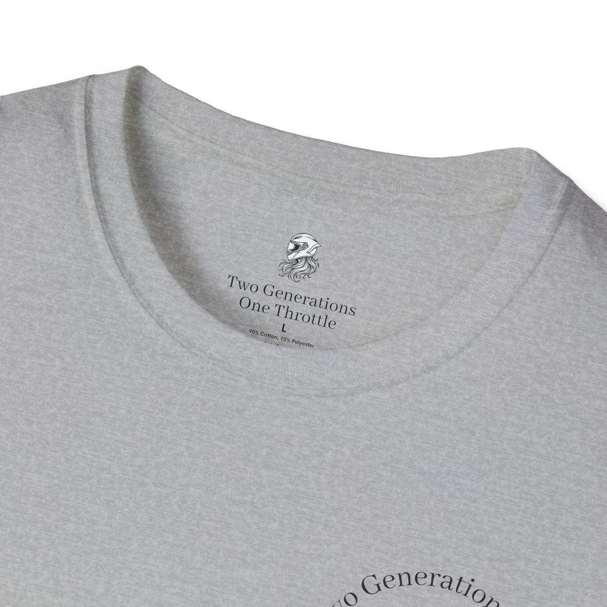 Two Generations One Throttle T-Shirt | Motorcycle Mom Daughter Gift | Women Who Ride Tee | Biker Sisterhood Graphic Shirt | Passed Down Not Slowed Down