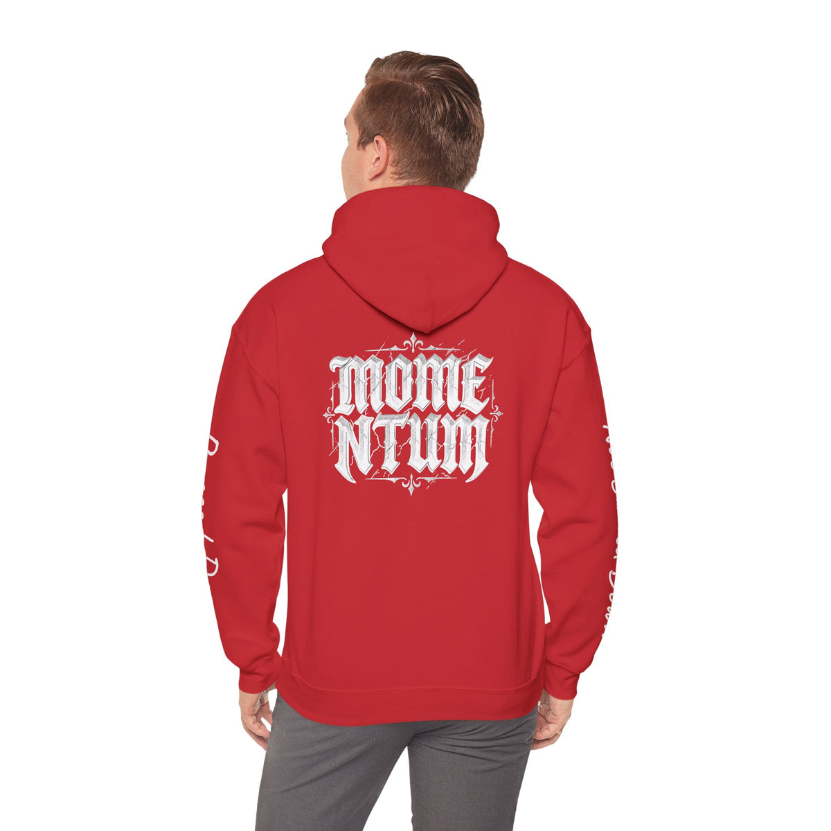Momentum Hoodie | Motorcycle Brotherhood Sweatshirt | Passed Down Never Slowed Down | Biker Dad Son Gift | Men's Moto Streetwear Hoodie