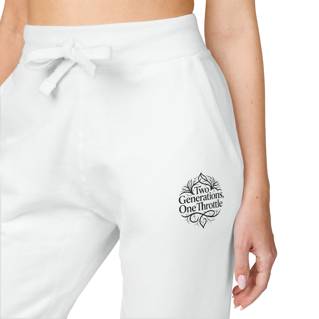 Embroidered Cozy Sweatpants — Minimal Script Logo Joggers