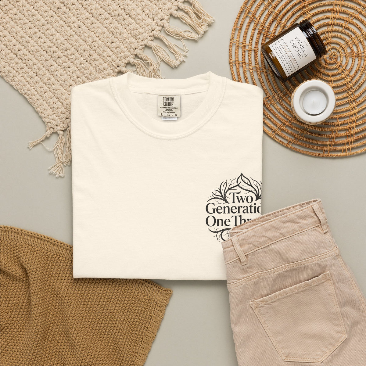 Two Generations One Throttle T-Shirt — Vintage Motorcycle Family Tee