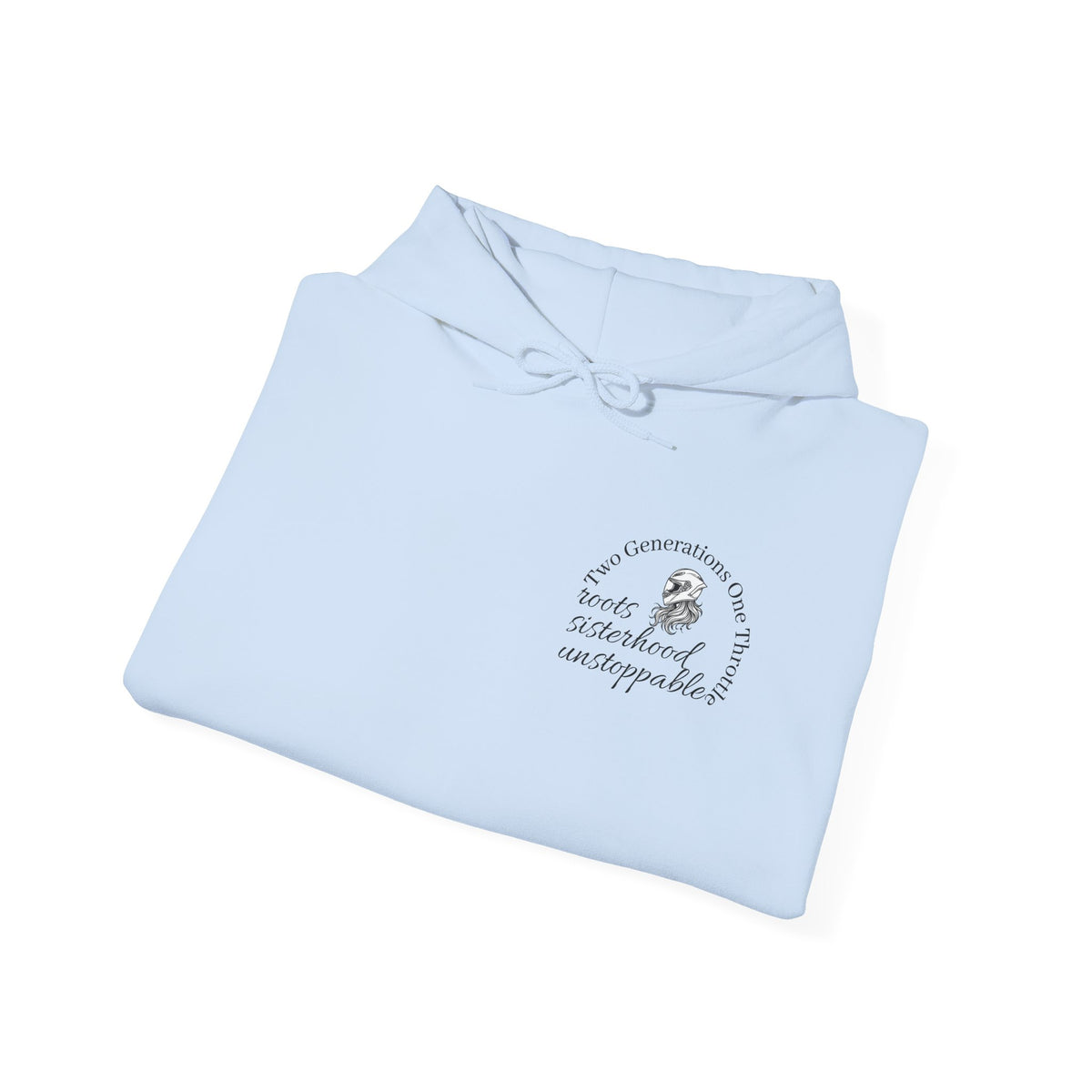 Two Generations One Throttle Hoodie | Motorcycle Mom Daughter Gift | Women Who Ride Sweatshirt | Biker Sisterhood Apparel | Passed Down Not Slowed Down
