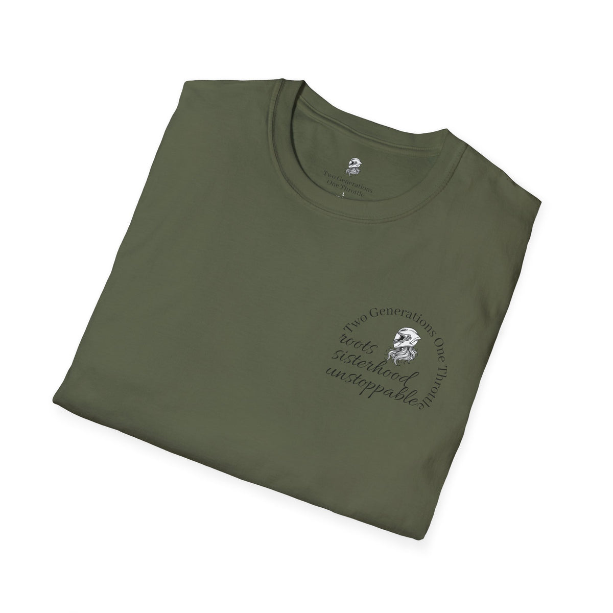 Two Generations One Throttle T-Shirt | Motorcycle Mom Daughter Gift | Women Who Ride Tee | Biker Sisterhood Graphic Shirt | Passed Down Not Slowed Down