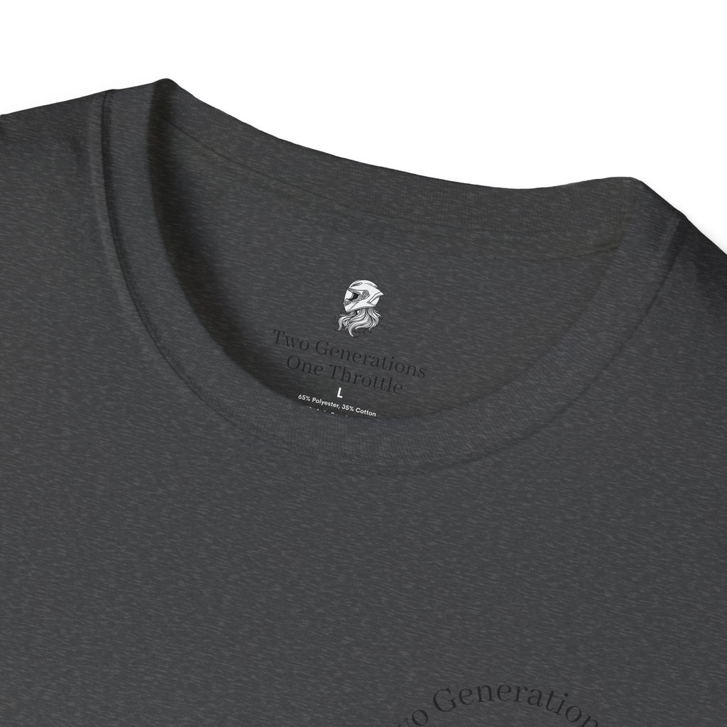 Two Generations One Throttle T-Shirt | Motorcycle Mom Daughter Gift | Women Who Ride Tee | Biker Sisterhood Graphic Shirt | Passed Down Not Slowed Down