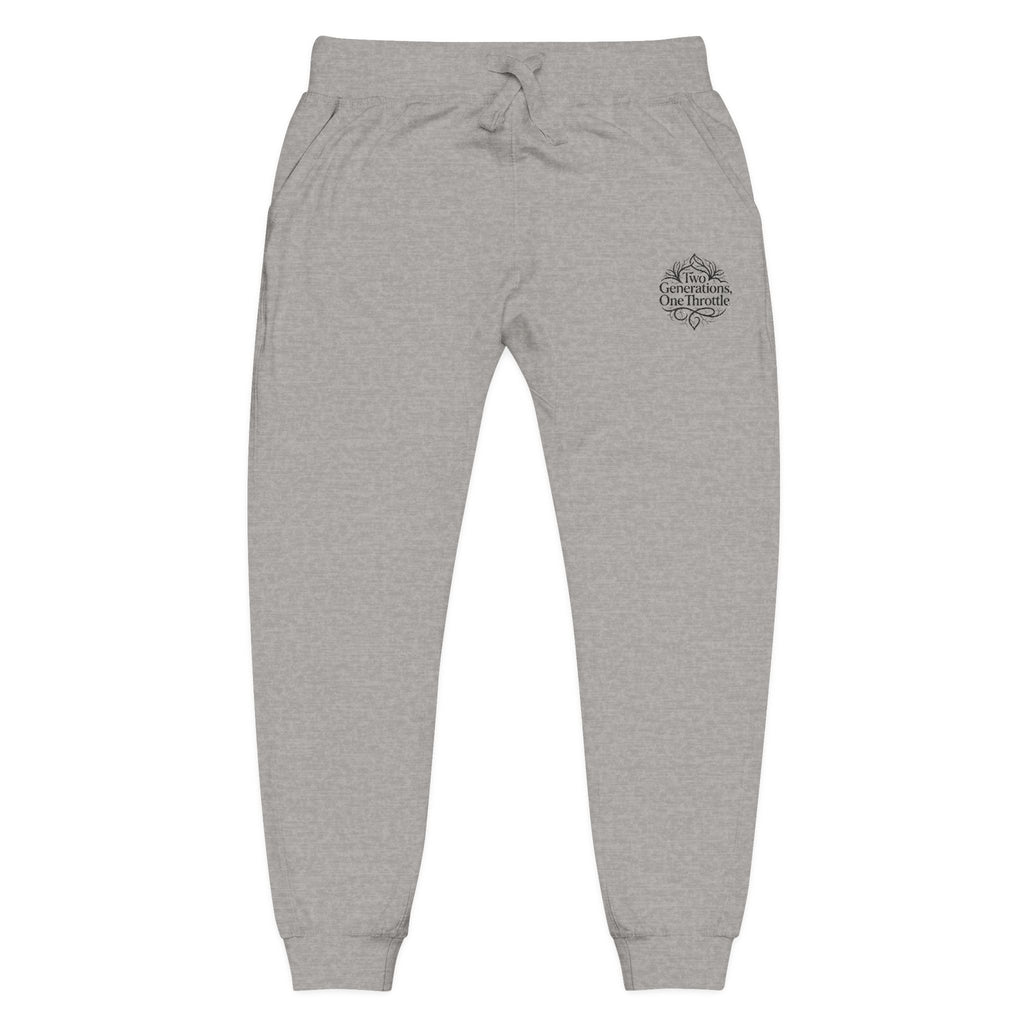 Embroidered Cozy Sweatpants — Minimal Script Logo Joggers