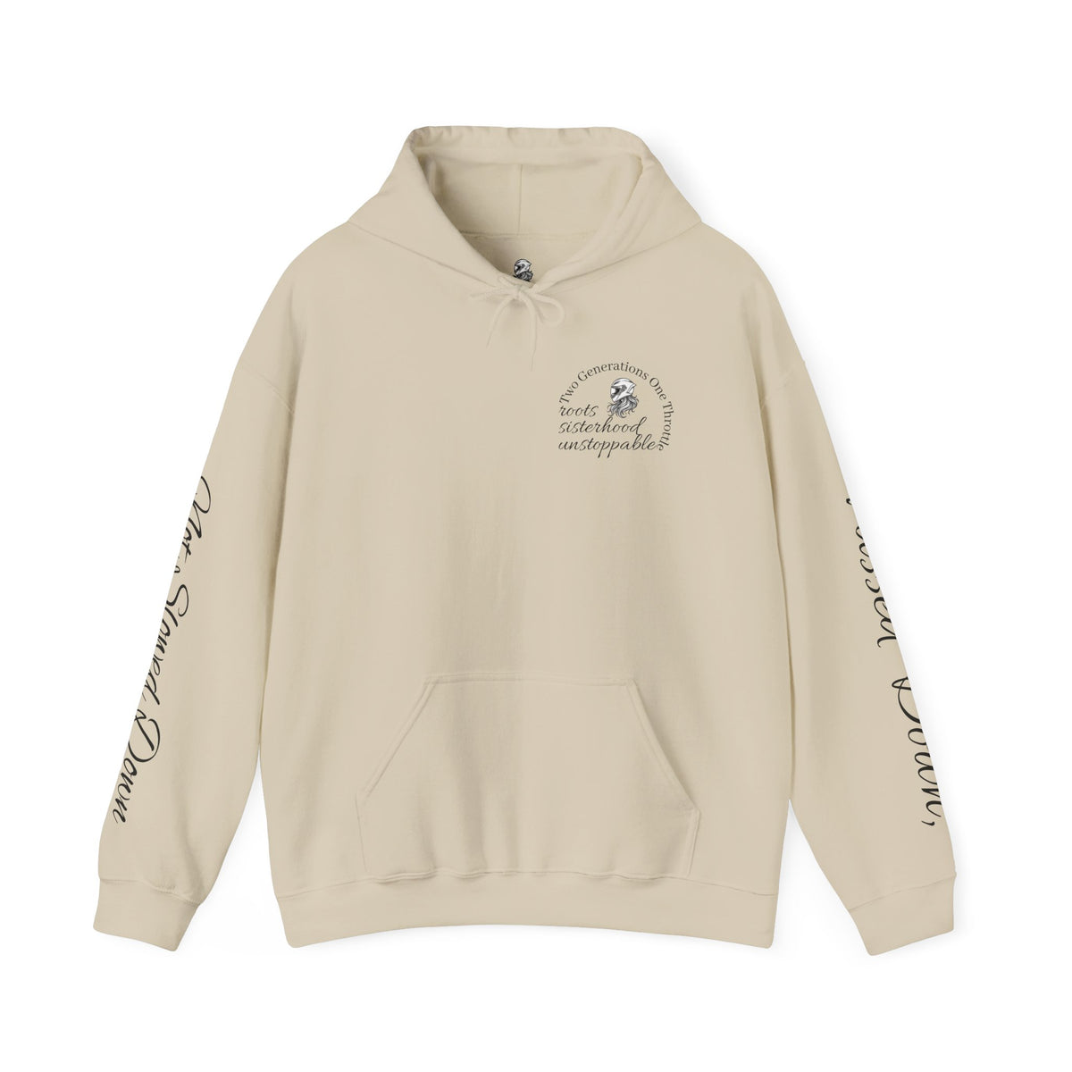 Two Generations One Throttle Hoodie | Motorcycle Mom Daughter Gift | Women Who Ride Sweatshirt | Biker Sisterhood Apparel | Passed Down Not Slowed Down