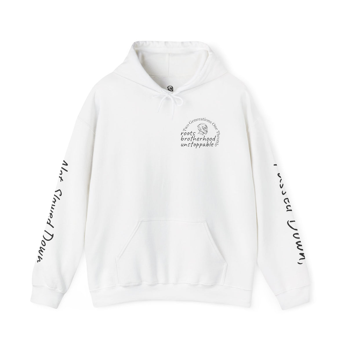 Copy of Two Generations One Throttle Hoodie | Motorcycle Mom Daughter Gift | Women Who Ride Sweatshirt | Biker Sisterhood Apparel | Passed Down Not Slowed Down