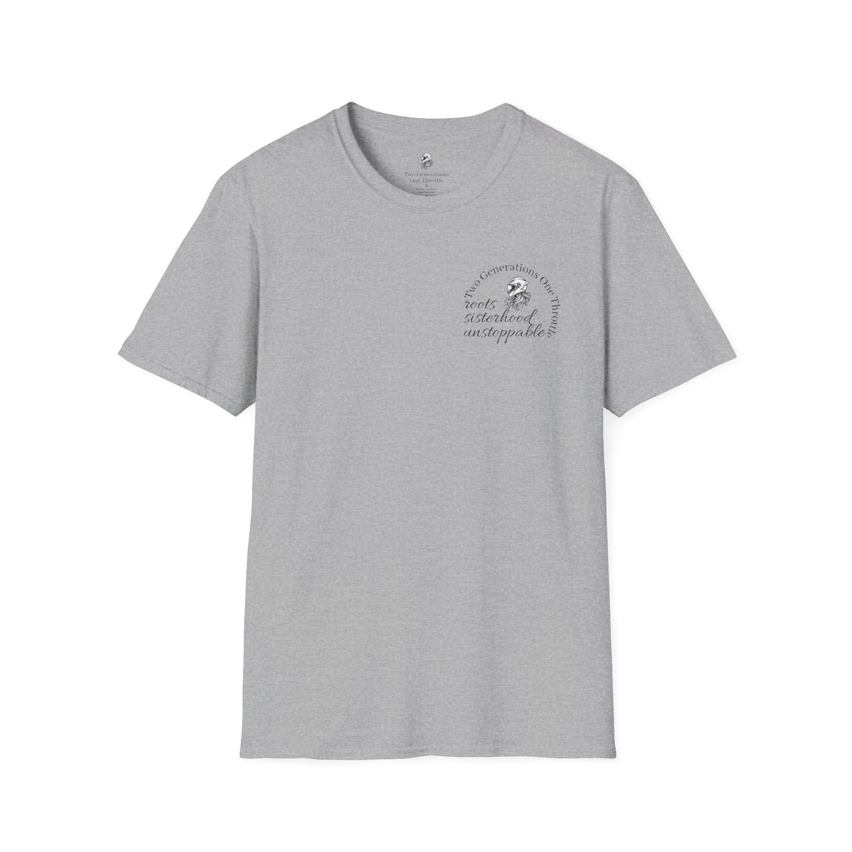 Two Generations One Throttle T-Shirt | Motorcycle Mom Daughter Gift | Women Who Ride Tee | Biker Sisterhood Graphic Shirt | Passed Down Not Slowed Down