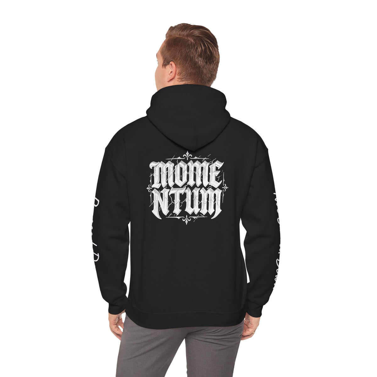Momentum Hoodie | Motorcycle Brotherhood Sweatshirt | Passed Down Never Slowed Down | Biker Dad Son Gift | Men's Moto Streetwear Hoodie