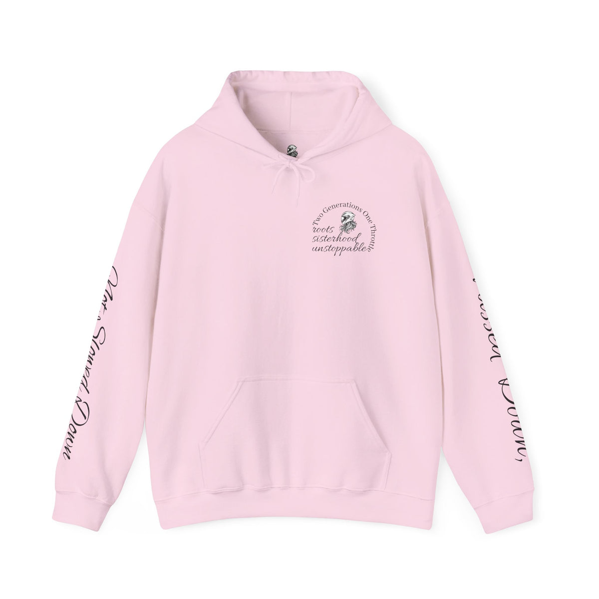 Two Generations One Throttle Hoodie | Motorcycle Mom Daughter Gift | Women Who Ride Sweatshirt | Biker Sisterhood Apparel | Passed Down Not Slowed Down