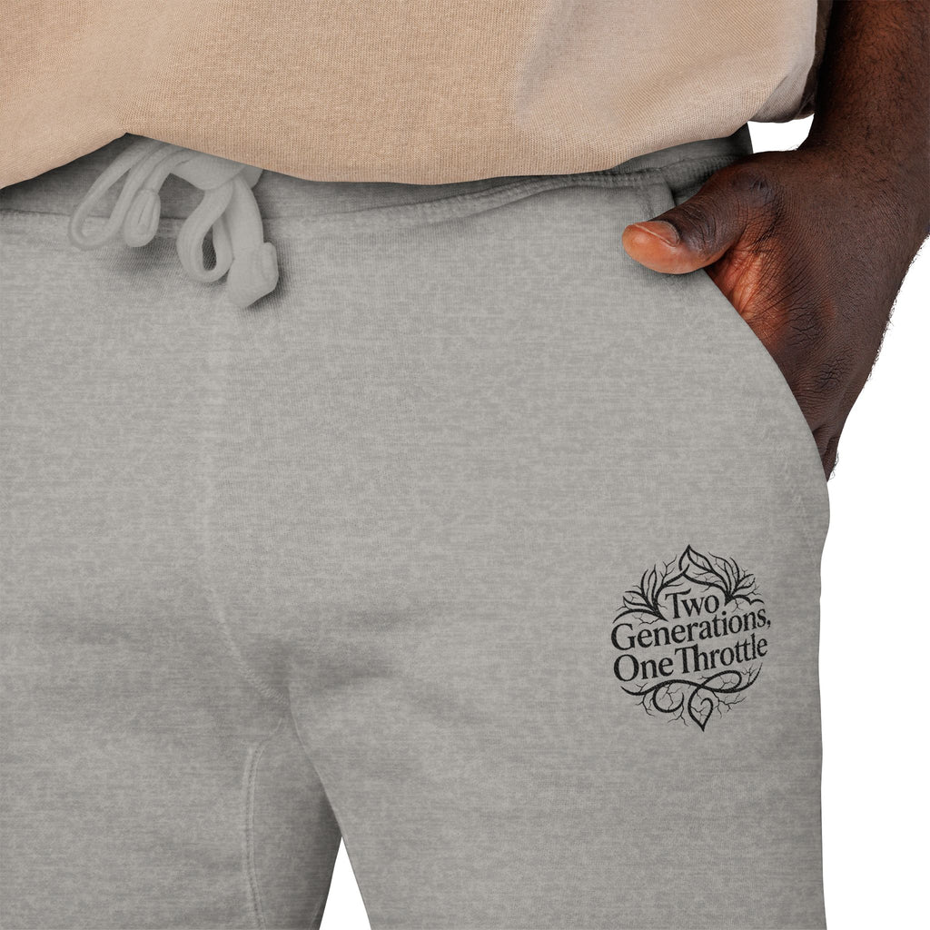 Embroidered Cozy Sweatpants — Minimal Script Logo Joggers