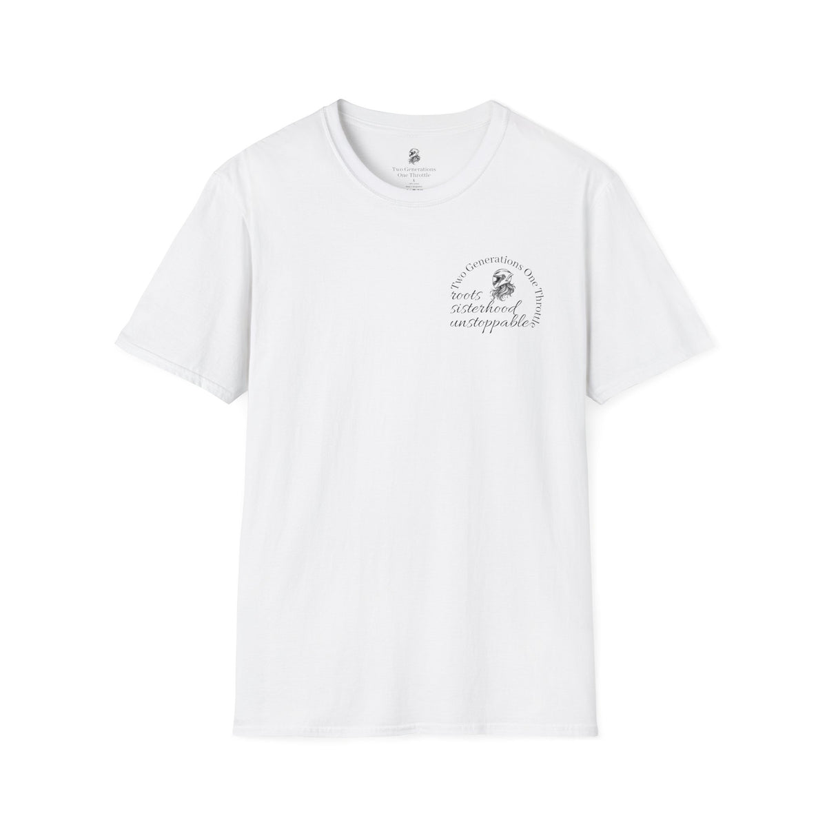 Two Generations One Throttle T-Shirt | Motorcycle Mom Daughter Gift | Women Who Ride Tee | Biker Sisterhood Graphic Shirt | Passed Down Not Slowed Down